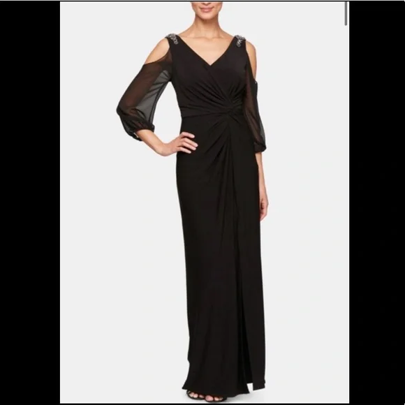 Black 8Petite Alex Evening Dress - Picture 8 of 8